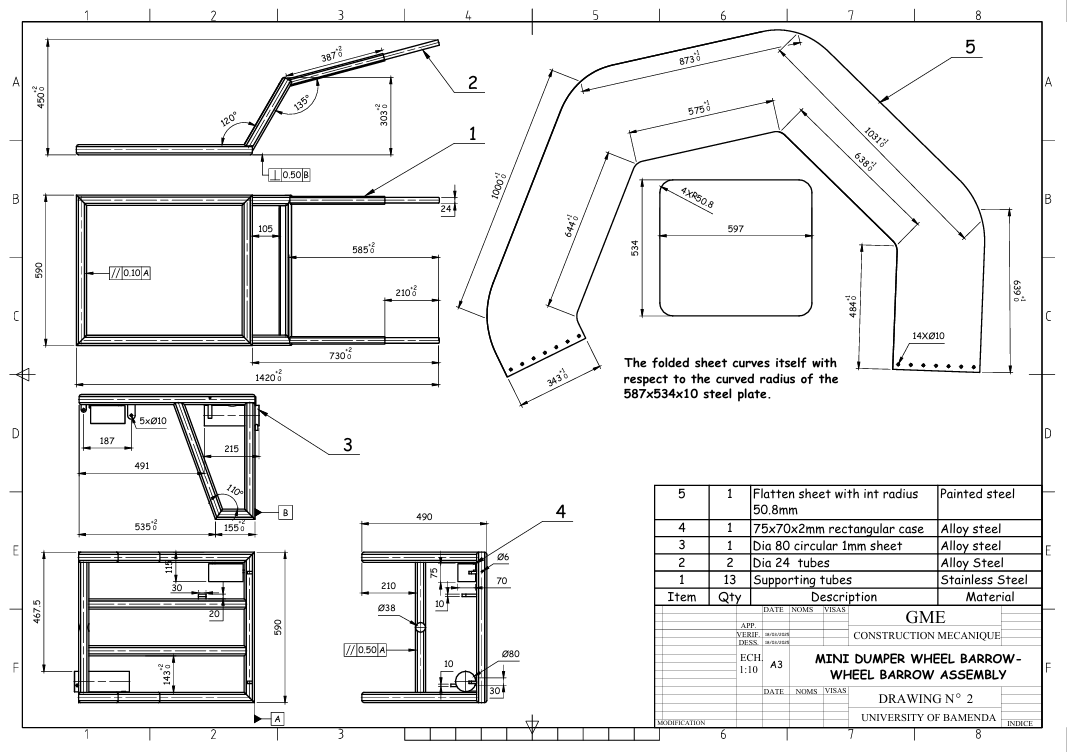 Wheelbarrow's chassis